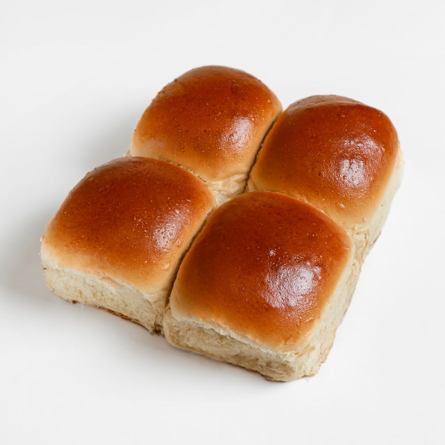 Slepovaná bulka – čtyři spojené bulky